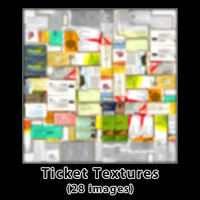 Ticket Textures Set (28 Images)