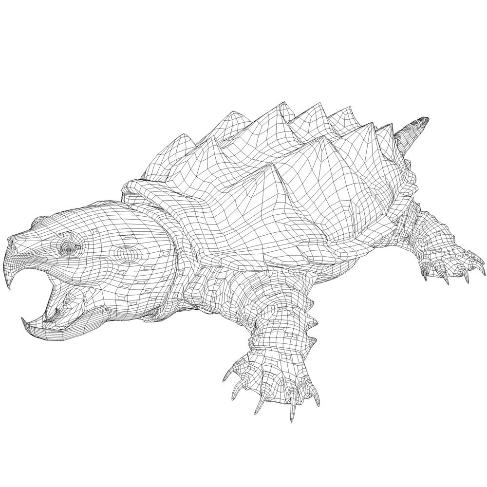 鳄鱼鳄龟3d模型