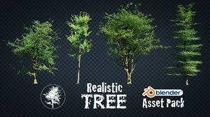 realistic trees pack model