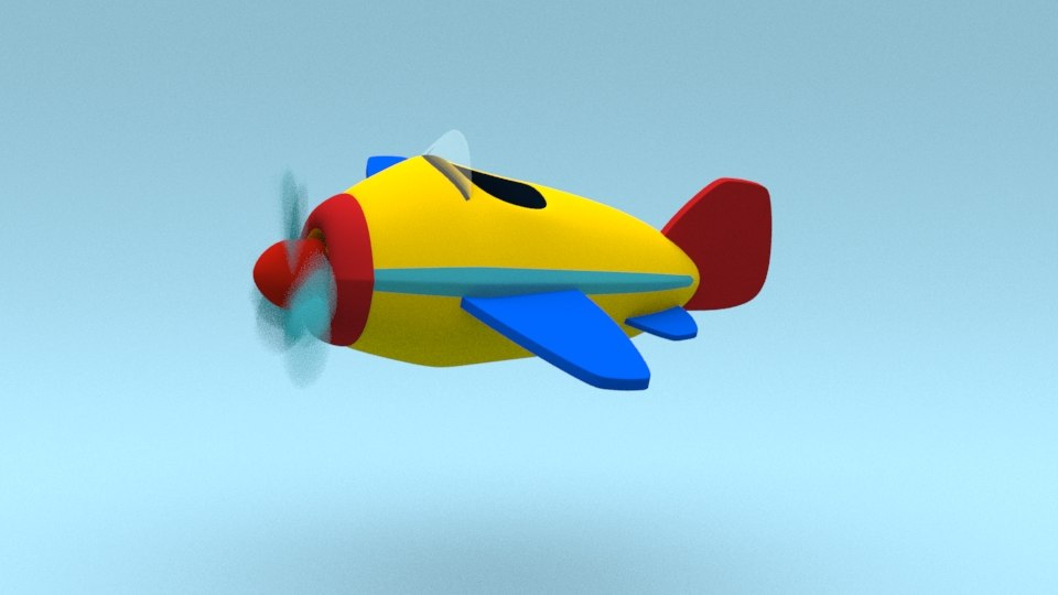 cartoon toy plane