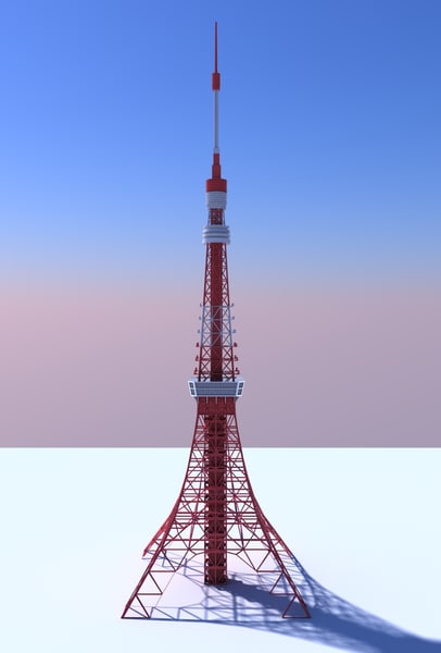 3D tokyotower model | 1147268 | TurboSquid