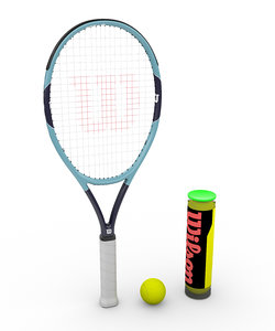 tennis racket wilson 3D model