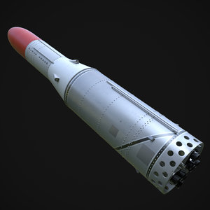 black arrow rocket 3D model