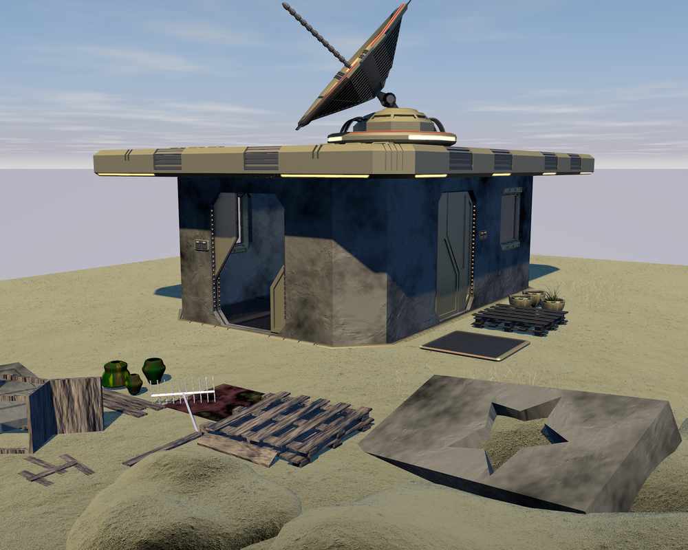 军队基地3d模型