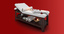 3D spa massage bed model