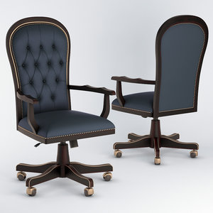 diderot swivel armchair 3D model