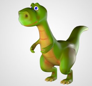 dinosaur rigg 3D model