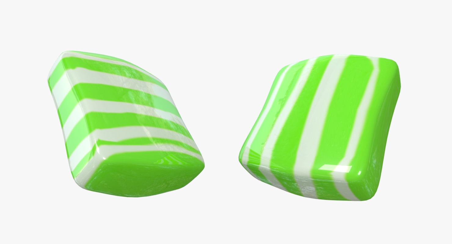 糖果条纹绿色3D模型 - TurboSquid 1147722