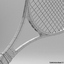 generic tennis racket vector 3D model