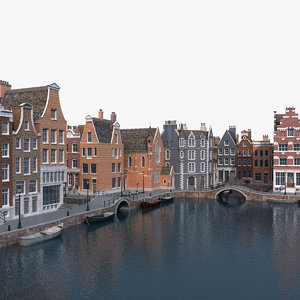 amsterdam port scene model