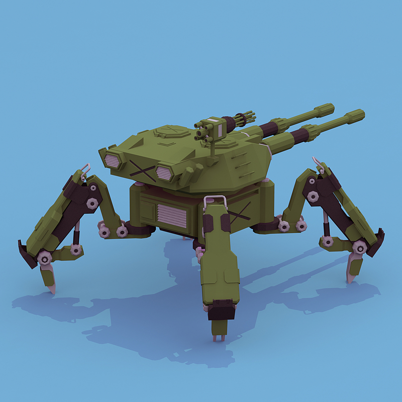 3D spider tank | 1148048 | TurboSquid