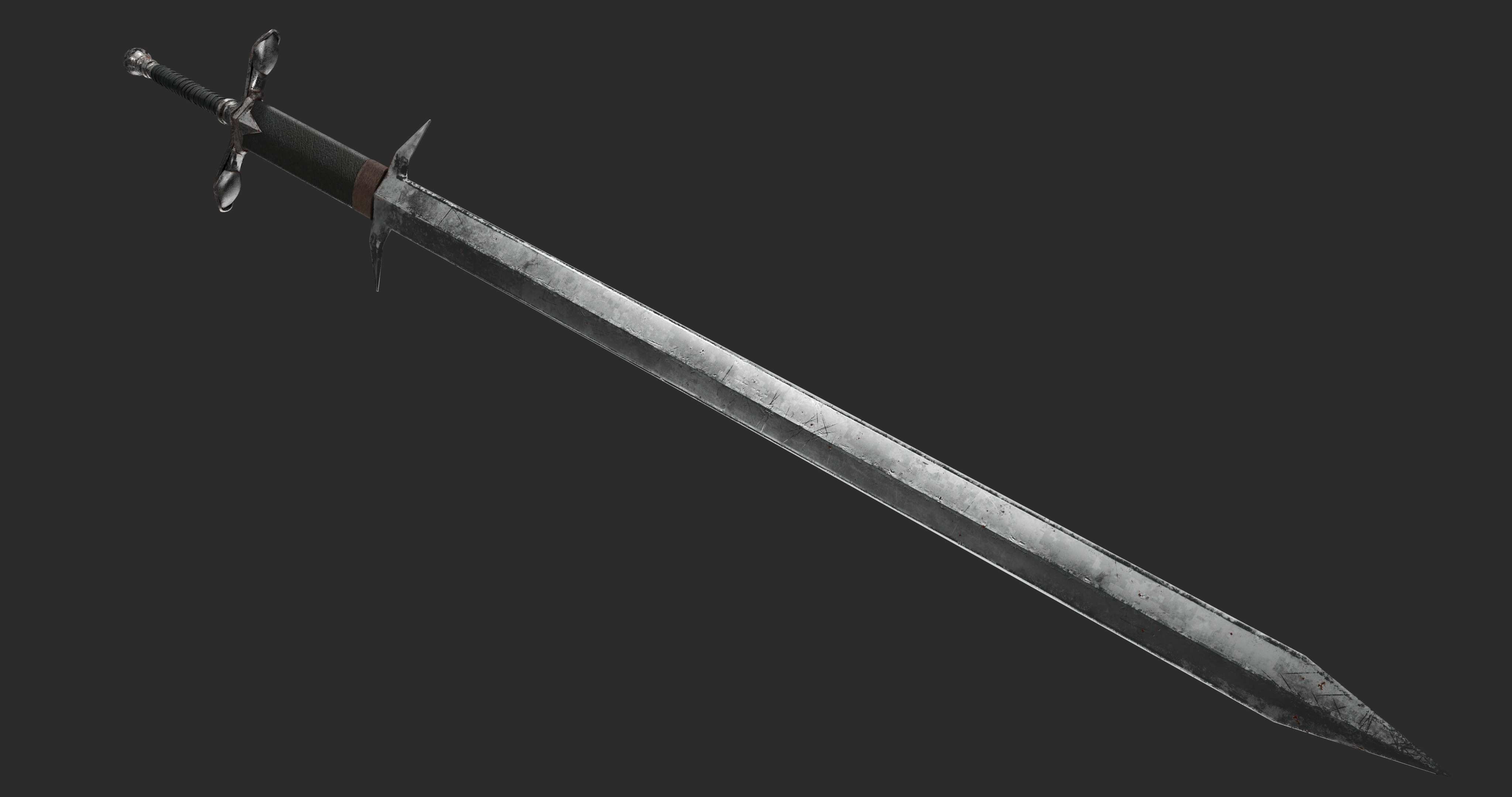 3D old handed sword zweihander | 1148150 | TurboSquid