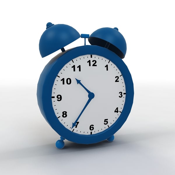 cartoon clock 3d model