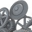 3D model gear mechanism set