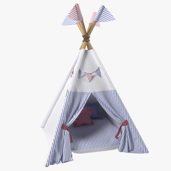 3D kids play tents