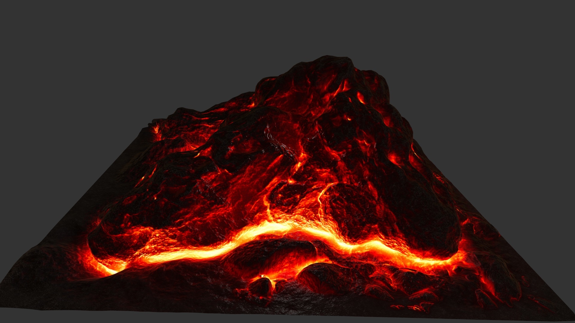 熔岩石3d模型