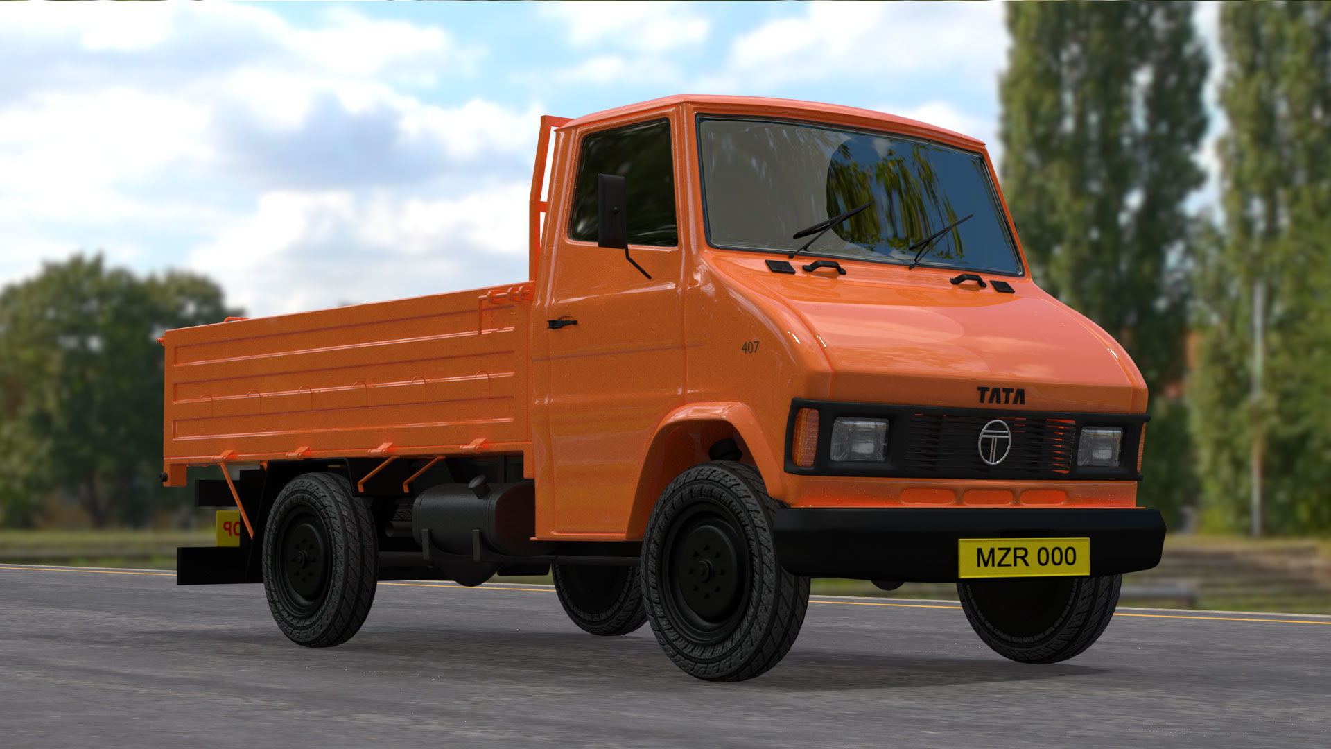 Modelo 3d Camion Tata 407 TurboSquid 1148643