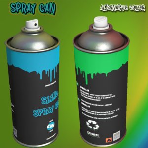 3D spray ready model