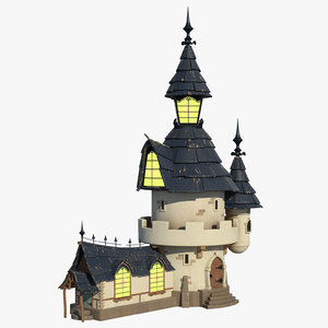 cartoon house 3D model