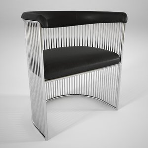3D warren platner vinyl chair