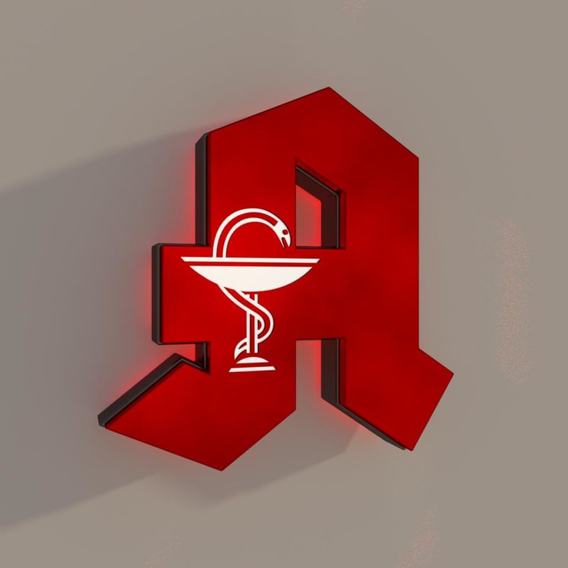 3D model germany pharmacy logo | 1148800 | TurboSquid