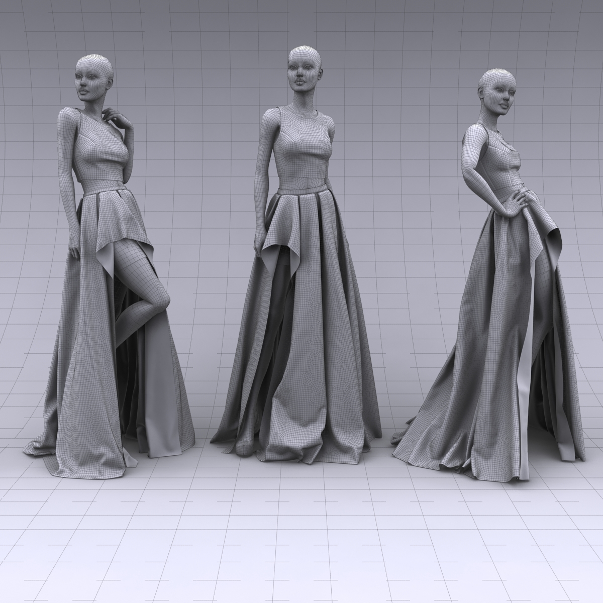Mannequin dress 3D model | 1148979 | TurboSquid