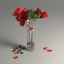 3D model vase roses