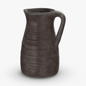 ceramic-pitchers---tall-dark-brown 3D model