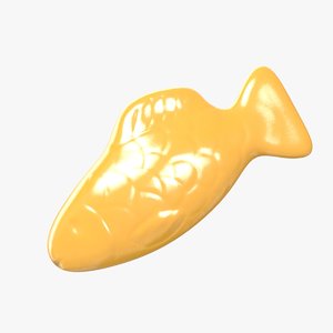 3D swedish fish orange