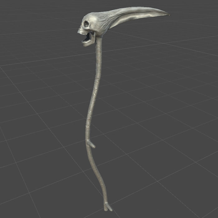 3D scythe bone skull - TurboSquid 1149158