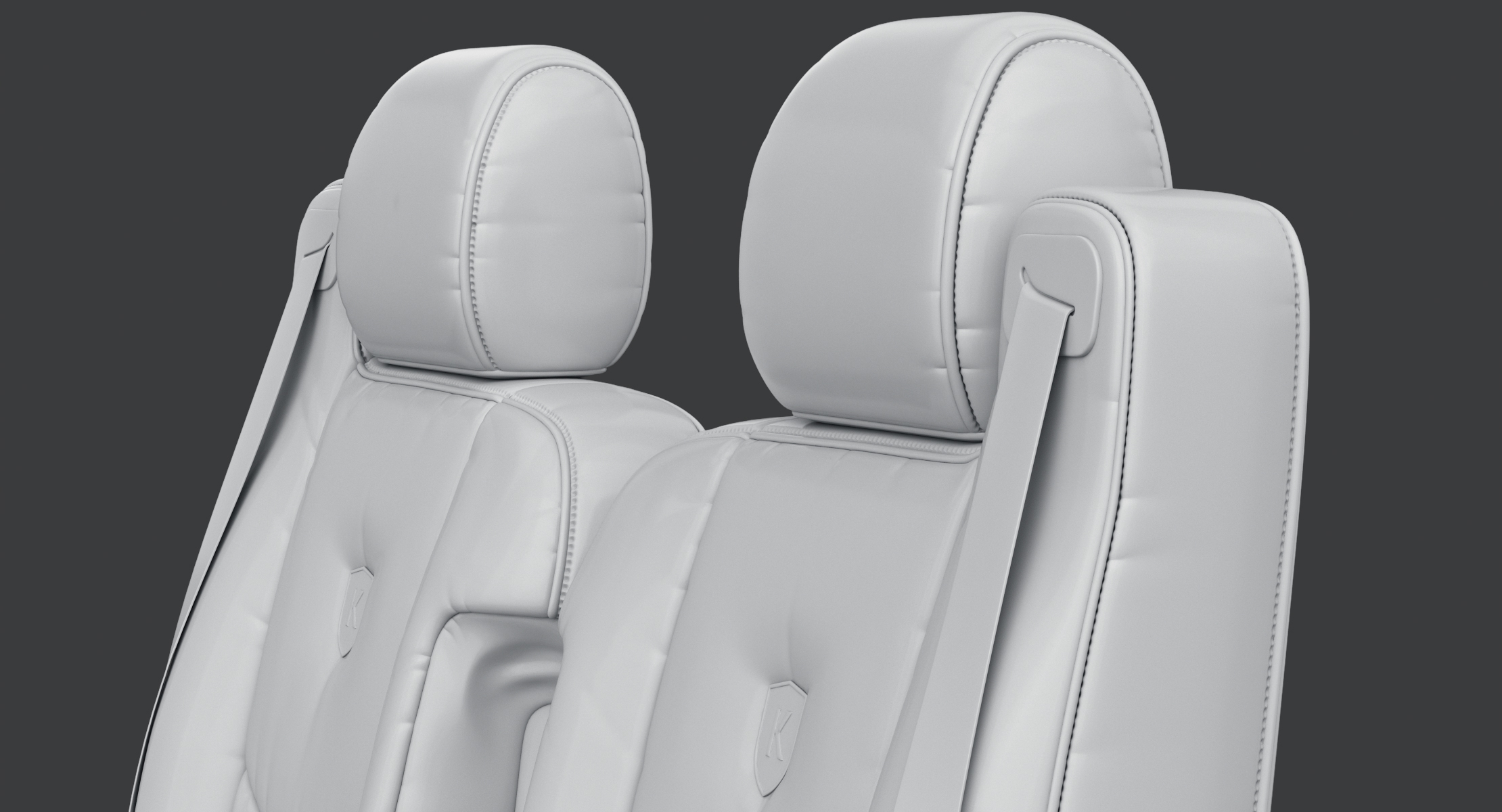 汽车座椅套装3d模型