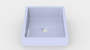 3D bathroom sink -