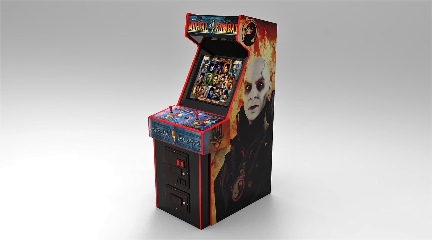 3d Mortal Kombat 4 Arcade Machine Model Turbosquid 1149610