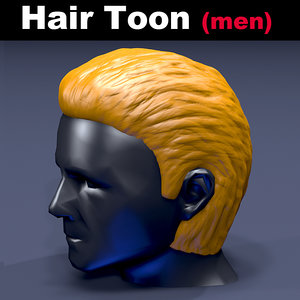toon hair 3D model