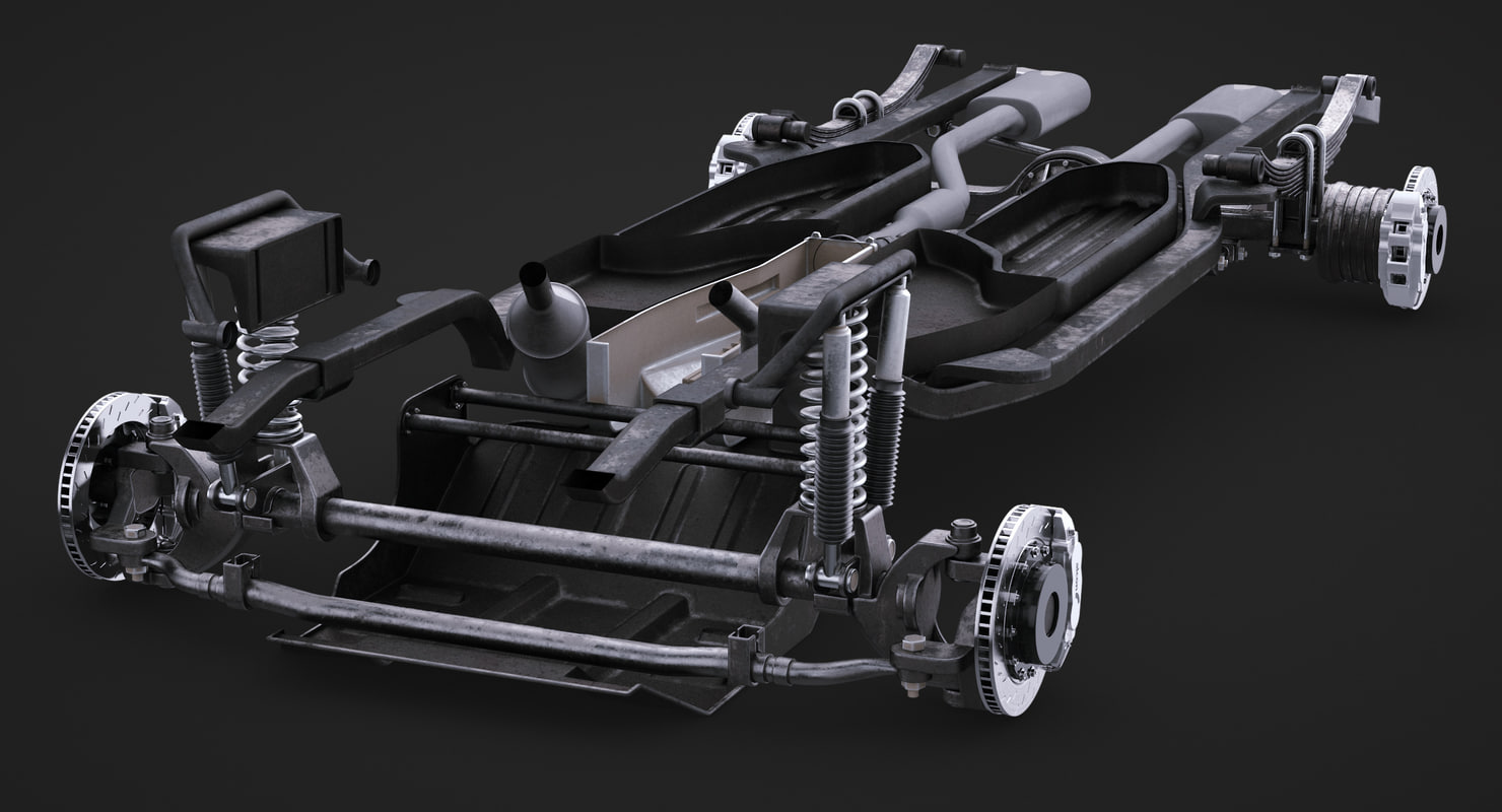 3D suv chassis frame model - TurboSquid 1149718