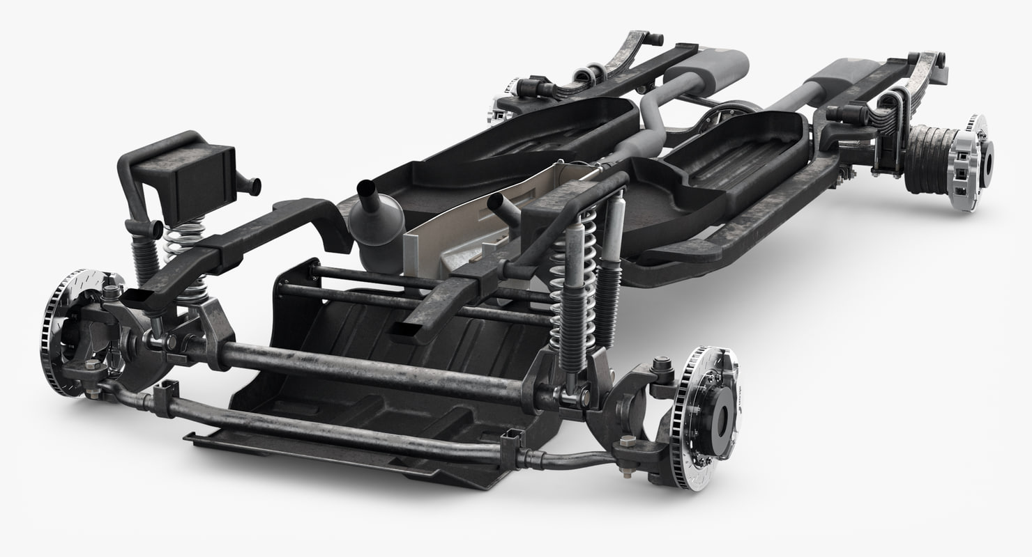 3D suv chassis frame model TurboSquid 1149718