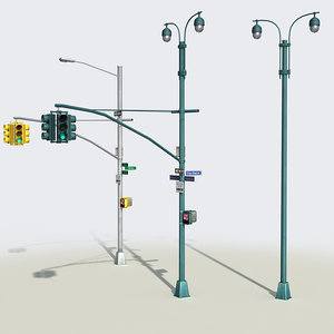 street traffic light 3D model