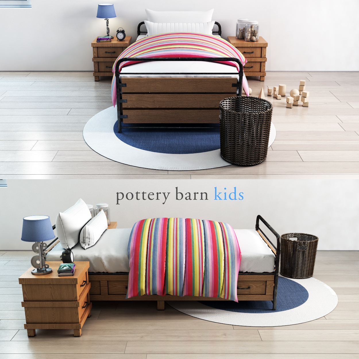 Pottery Barn Owen Platform 3d Model Turbosquid 1149837