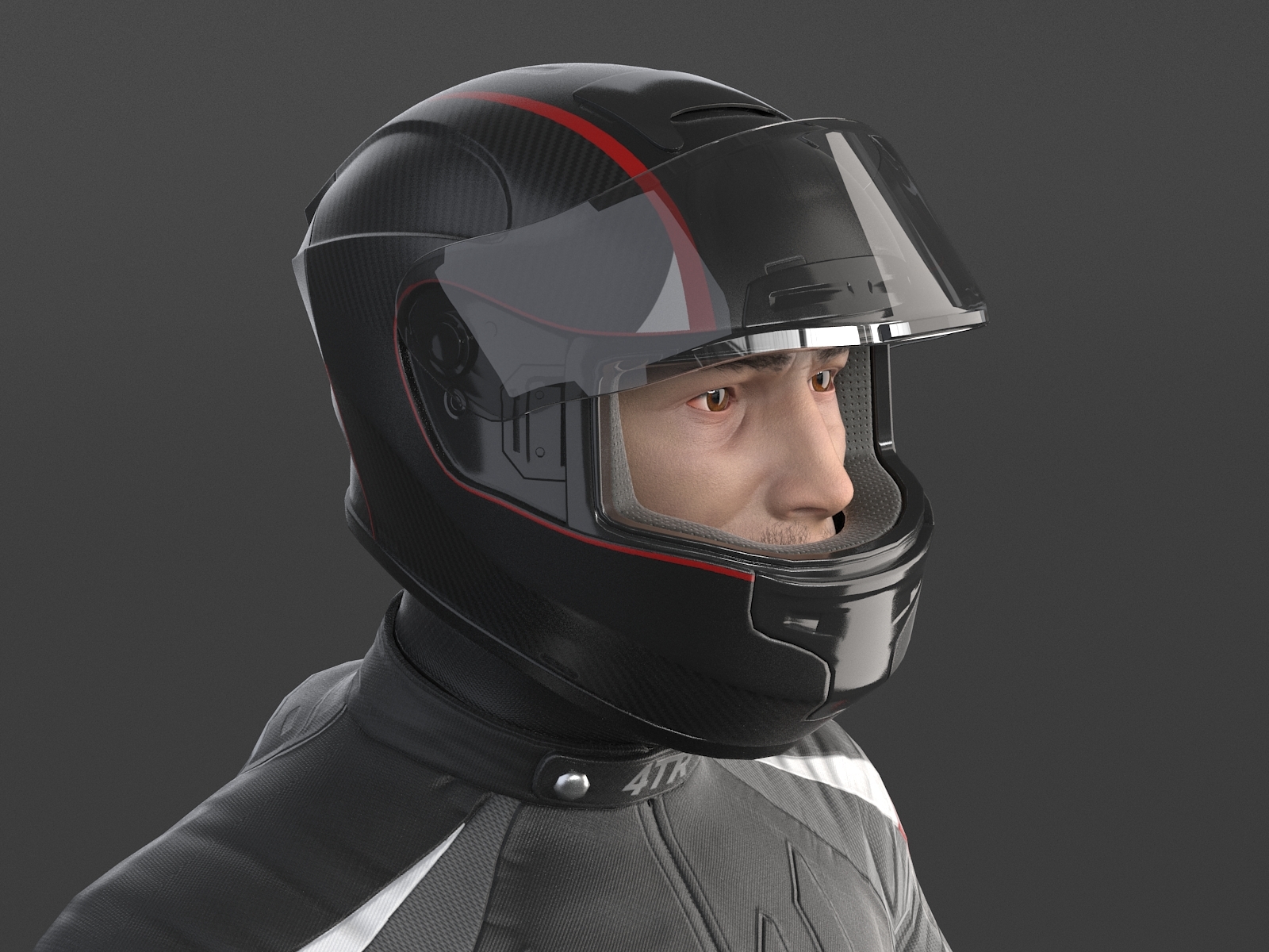 Biker motorcycle rider 3D model - TurboSquid 1149850