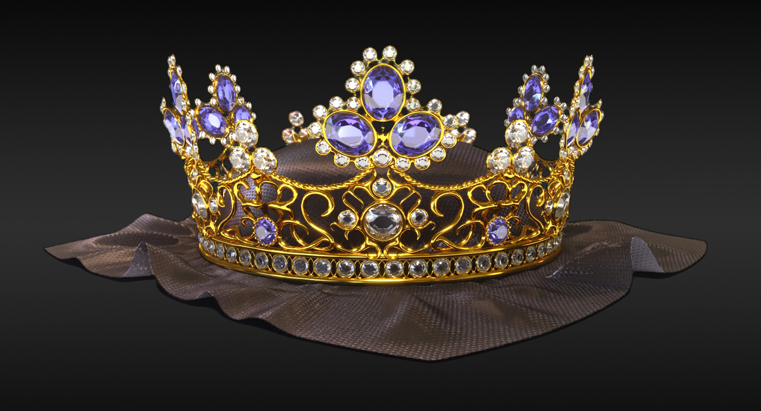 王冠3d模型