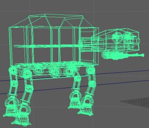droid walker unit 3D model