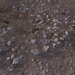 3D rocky ground surface