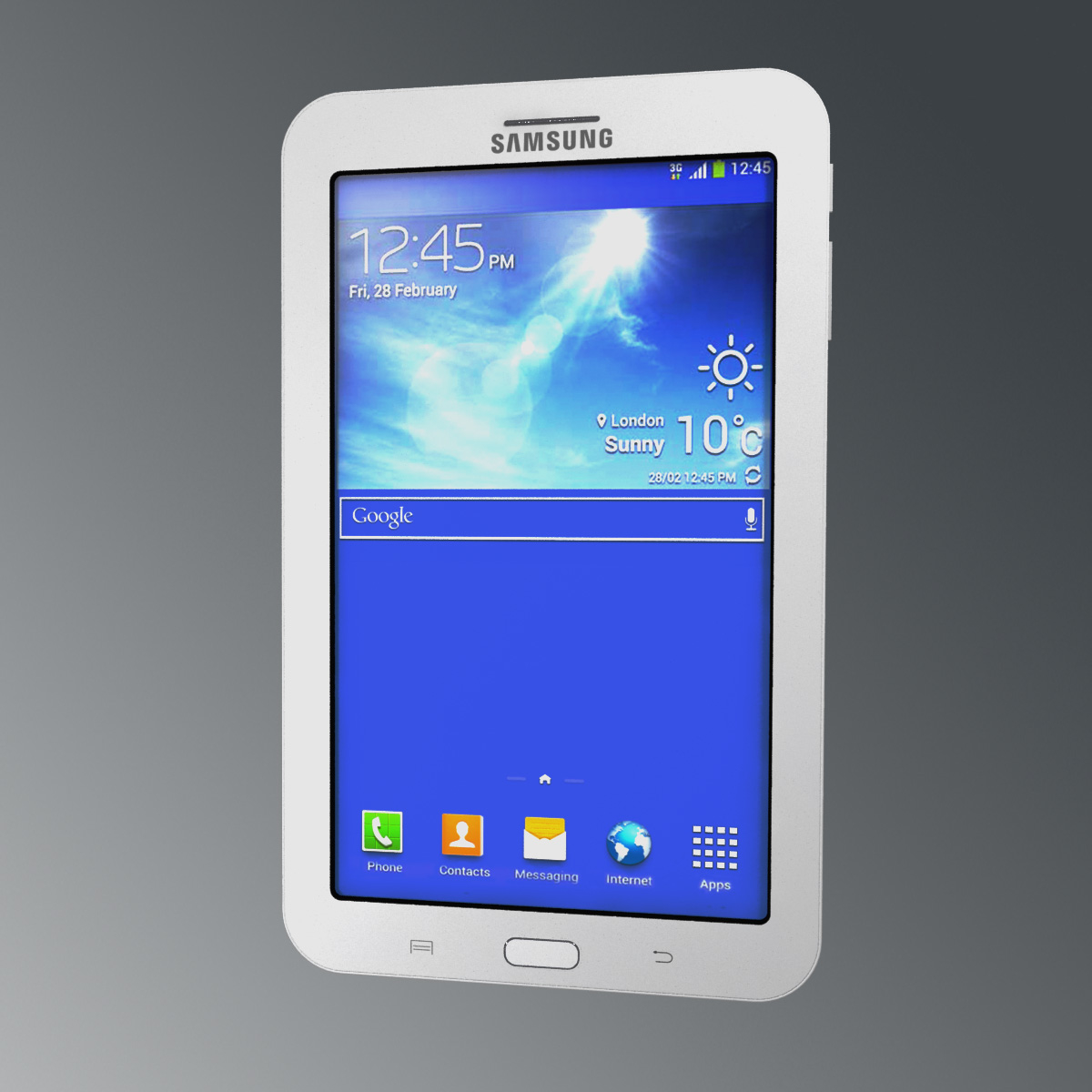 3d Samsung Galaxy Tab 3 Model Turbosquid 1150211