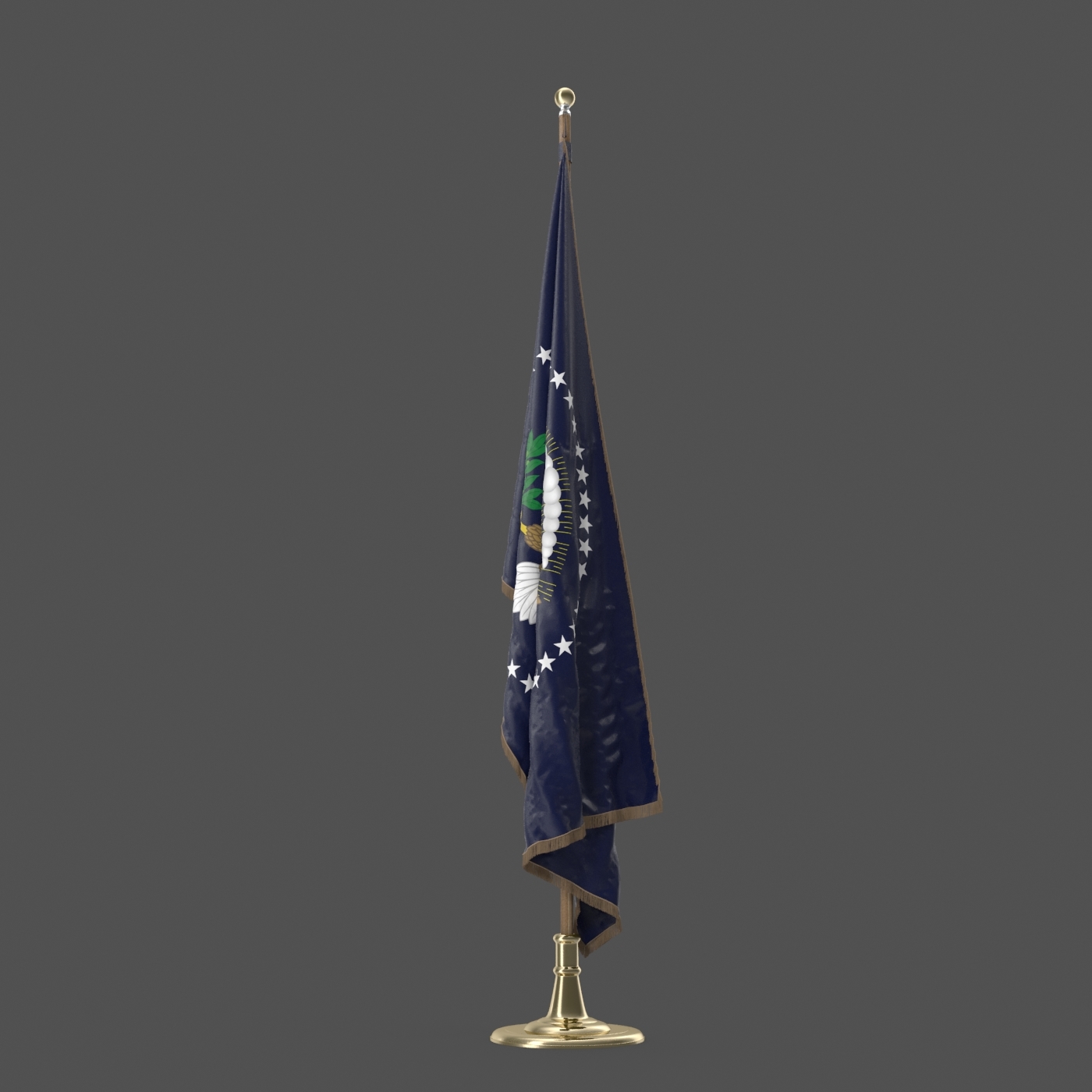 3D oval office flags usa model TurboSquid 1150413