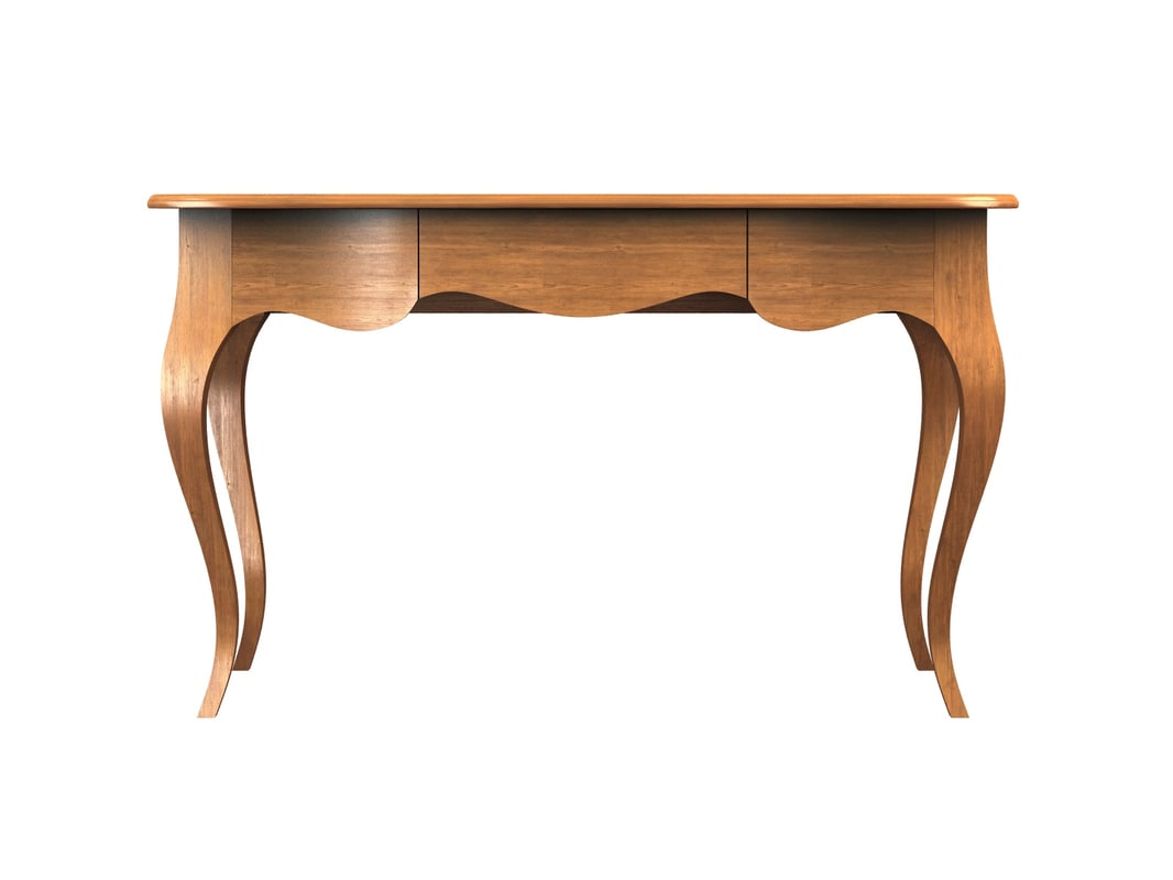 Writing table model TurboSquid 1150423