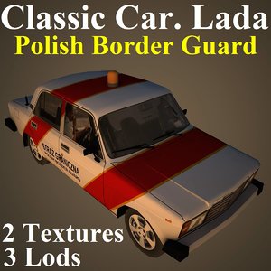 classic car lada bor 3D model
