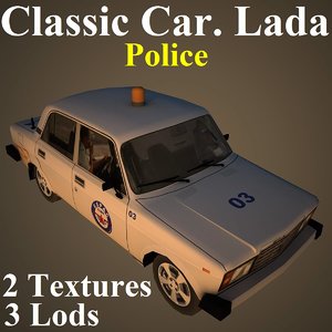 classic car lada pol 3D