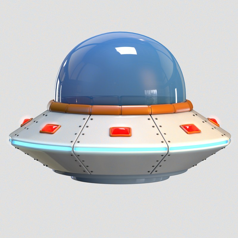 3D cartoon ufo - TurboSquid 1150603