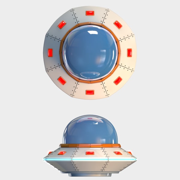 3d Cartoon Ufo - Turbosquid 1150603