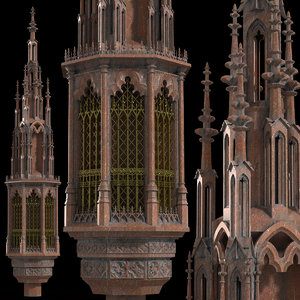 3D realistic gothic tabernacle